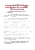 Advanced Animal ICEV Certification &ndash; &lpar;2026&rpar; Actual Questions & Answers &lpar;ICEV&rpar; 100&percnt; Guarantee Pass