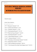 ATI Adult Medical-Surgical Nursing 2026-2027 Premium Practice Question Bank&colon; 355 Questions with Detailed Answers & Rationales