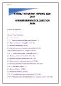 ATI NUTRITION FOR NURSING 325&plus; PRACTICE QUESTION BANK - Complete Review for 2026-2027