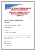 ATI MATERNAL NEWBORN NURSING 365&plus; PRACTICE QUESTION BANK - Complete Review for 2026-2027