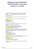 AHIP Exam Latest Practice Questions and Verified Answers Complete Medicare Certification Study Guide for Final Assessment Preparation
