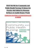 Test Bank for Community and Public Health Nursing 4th Edition by DeMarco & Healey-Walsh &vert; All Chapters with Rationales&period;