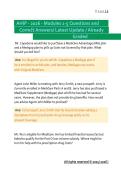 AHIP 2026 Modules 1&ndash;5 &vert; Comprehensive Practice Questions & Detailed Answer Guide &vert; Latest Study Resource
