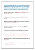 NSPIRE Test Updated Exam 2026 WITH Recent Newest Verified And &NewLine;Well Analyzed Exam Questions  &lpar;Actual Exam 2026-2027&rpar; Correct &NewLine;Detailed & Verified ANSWERS &lpar;100&percnt; Accurate Solutions&rpar; ALREADY &NewLine;GRADED A&plus;&vert;&vert;NEWEST VERSION Of The Exam Guarantee Pass&excl;&excl; 