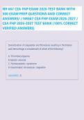 NR 667 CEA FNP EXAM 2026 TEST BANK WITH &NewLine;500 EXAM PREP QUESTIONS AND CORRECT &NewLine;ANSWERS&sol; &sol; NR667 CEA FNP EXAM 2026-2027 &sol; &NewLine;CEA FNP 2026-2027 TEST BANK &lpar;100&percnt; CORRECT &NewLine;VERIFIED ANSWERS&rpar;