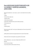 NURS 620 EXAM 2 QUESTIONS WITH 100&percnt; CORRECT VERIFIED ANSWERS &lpar;2025-2026&rpar;