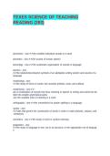 STR 293 EXAM 2025 &lpar;SCIENCE OF TEACHING READING STR 293&rpar; TEACHER CERTIFICATION EXAM TEST BANK WITH 170 ACTUAL EXAM QUESTIONS AND CORRECT ANSWERS&sol; TEXES STR 293 EXAM 2025&sol;2026 &lpar;BRAND NEW&excl;&excl;&rpar;