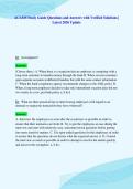 ACAMS Study Guide Questions and Answers with Verified Solutions &vert;&NewLine;Latest 2026 Update