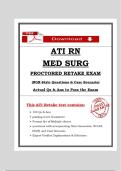 ATI MED SURG PROCTORED EXAM RETAKE 2023&sol;2024 with rationale graded A&plus;&period;&NewLine;