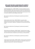APPA CEFP CHAPTER 4 QUESTIONS WITH &NewLine;CORRECT ANSWERS &vert; RATED A&plus; 