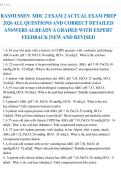 RASMUSSEN MDC 2 EXAM 2 ACTUAL EXAM PREP&NewLine;2026 ALL QUESTIONS AND CORRECT DETAILED&NewLine;ANSWERS ALREADY A GRADED WITH EXPERT&NewLine;FEEDBACK &vert;NEW AND REVISED