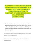 WGU-C909&colon; Elementary Reading Methods and Interventions&colon; Pre-Assessment WITH ACCURATE QUESTIONS AND ANSWERS &lpar;VERIFIED ANSWERS&rpar; &vert; LATEST &lpar;2026&sol;2027&rpar; UPDATED VERSION &vert; 100&percnt; GUARANTEED PASS &lbrace;JUST RELEASED&rcub;