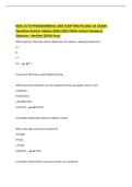 WGU D278 PROGRAMMING AND SCRIPTING PA AND OA EXAM&vert;&NewLine;Questions &lpar;Latest Update 2026&vert;2027&rpar; With Correct Answers&vert;&NewLine;Solutions &vert;Verified &lpar;100&percnt; Pass&rpar;