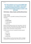 NLN NEX SCIENCE ACTUAL EXAM PREP 2026&NewLine;ALL QUESTIONS AND CORRECT DETAILED&NewLine;ANSWERS WITH RATIONALES ALREADY A&NewLine;GRADED WITH EXPERT FEEDBACK &vert;NEW AND&NewLine;REVISED