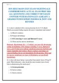 BSN HESI 366 RN EXIT EXAM NIGHTINGALE&NewLine;COMPREHENSIVE ACTUAL EXAM PREP 2026&NewLine;ALL QUESTIONS AND CORRECT DETAILED&NewLine;ANSWERS WITH RATIONALES ALREADY A&NewLine;GRADED WITH EXPERT FEEDBACK &vert;NEW AND&NewLine;REVISED