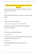 NEIEP 800 Final Review Questions and Correct&NewLine;Answers