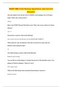 NEIEP 800 Final Review Questions and Correct&NewLine;Answer