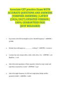 Associate CET practice Exam WITH ACCURATE QUESTIONS AND ANSWERS &lpar;VERIFIED ANSWERS&rpar; &vert; LATEST &lpar;2026&sol;2027&rpar; UPDATED VERSION &vert; 100&percnt; GUARANTEED PASS &lbrace;JUST RELEASED&rcub;