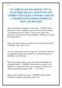 ICC FIRE PLANS EXAMINER ACTUAL&NewLine;EXAM PREP 2026 ALL QUESTIONS AND&NewLine;CORRECT DETAILED ANSWERS ALREADY&NewLine;A GRADED WITH EXPERT FEEDBACK&NewLine;&vert;NEW AND REVISED