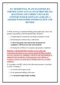ICC RESIDENTIAL PLANS EXAMINER &lpar;R3&rpar;&NewLine;CERTIFICATION ACTUAL EXAM PREP 2026 ALL&NewLine;QUESTIONS AND CORRECT DETAILED&NewLine;ANSWERS WITH RATIONALES ALREADY A&NewLine;GRADED WITH EXPERT FEEDBACK &vert;NEW AND&NewLine;REVISED