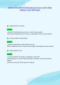 QUIZ 8 AEM 2200 EXAM Questions and Answers with Verified&NewLine;Solutions &vert; Latest 2026 Update