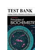 Test Bank For Lehninger Principles of Biochemistry 8th Edition By David L&period; Nelson&semi; Michael M&period; Cox &vert; 9781319228002 &vert; &vert; Chapter 1-28 &vert; All Chapters with Answers and Rationals