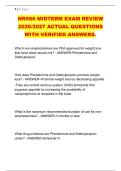 NR566 MIDTERM EXAM REVIEW &NewLine;2026&sol;2027 ACTUAL QUESTIONS &NewLine;WITH VERIFIED ANSWERS&period;