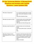 G2 Gas Technician Module 12 Revised Exam&NewLine;Questions and Answers with Verified&NewLine;Solutions &vert; Latest Updated 2026