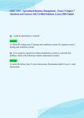 AGEC 3413 - Agricultural Business Management - Exam 3 Chapter 7&NewLine;Questions and Answers with Verified Solutions &vert; Latest 2026 Update