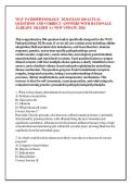 WGU PATHOPHYSIOLOGY D236 EXAM 200 ACTUAL &NewLine;QUESTIONS AND CORRECT ANSWERS WITH RATIONALE &NewLine;ALREADY GRADED A&plus; NEW UPDATE 2026 