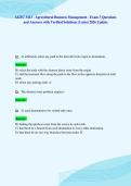 AGEC 3413 - Agricultural Business Management - Exam 3 Questions&NewLine;and Answers with Verified Solutions &vert; Latest 2026 Update&NewLine;