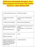 GCSS-Army Intermediate Navigation Test 1&NewLine;Exam Questions and Answers with Verified&NewLine;Solutions &vert; Latest Updated 2026