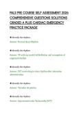 PALS PRE COURSE SELF ASSESSMENT 2026&NewLine;COMPREHENSIVE QUESTIONS SOLUTIONS&NewLine;GRADED A PLUS CARDIAC EMERGENCY&NewLine;PRACTICE PACKAGE