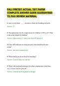 PALS PRETEST ACTUAL TEST PAPER&NewLine;COMPLETE ANSWER GUIDE GUARANTEED&NewLine;TO PASS REVIEW MATERIAL