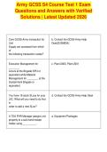 Army GCSS S4 Course Test 1 Exam&NewLine;Questions and Answers with Verified&NewLine;Solutions &vert; Latest Updated 2026