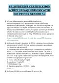 PALS PRETEST CERTIFICATION&NewLine;SCRIPT 2026 QUESTIONS WITH&NewLine;SOLUTIONS GRADED A&plus;