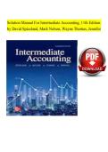 Solution Manual for Intermediate Accounting&comma; 11th Edition by J&period; David Spiceland&comma; Mark W&period; Nelson&comma; Wayne B&period; Thomas & Jennifer &lpar;edition team varies by publisher&rpar; &vert; Complete Chapters Updated 2027&sol;2028 &vert; Comprehensive Accounting Study Resource