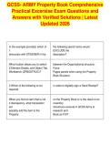 GCSS- ARMY Property Book Comprehensive&NewLine;Practical Excersise Exam Questions and&NewLine;Answers with Verified Solutions &vert; Latest&NewLine;Updated 2026