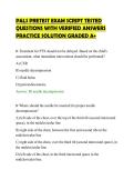 PALS PRETEST EXAM SCRIPT TESTED&NewLine;QUESTIONS WITH VERIFIED ANSWERS&NewLine;PRACTICE SOLUTION GRADED A&plus;