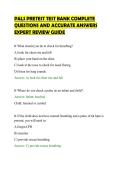 PALS PRETEST TEST BANK COMPLETE&NewLine;QUESTIONS AND ACCURATE ANSWERS&NewLine;EXPERT REVIEW GUIDE