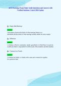 AICE Sociology Exam Study Guide Questions and Answers with&NewLine;Verified Solutions &vert; Latest 2026 Update
