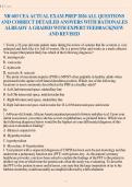 NR 603 CEA ACTUAL EXAM PREP 2026 ALL QUESTIONS&NewLine;AND CORRECT DETAILED ANSWERS WITH RATIONALES&NewLine;ALREADY A GRADED WITH EXPERT FEEDBACK&vert;NEW&NewLine;AND REVISED