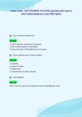 ~Study Guide~ AICE MARINE AS LEVEL Questions and Answers&NewLine;with Verified Solutions &vert; Latest 2026 Update