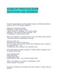 ACSM-CPT PRACTICE EXAM QUESTIONS AND ANSWERS&NewLine;&NewLine;&NewLine;