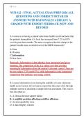 NUR 612 &ndash; FINAL ACTUAL EXAM PREP 2026 ALL&NewLine;QUESTIONS AND CORRECT DETAILED&NewLine;ANSWERS WITH RATIONALES ALREADY A&NewLine;GRADED WITH EXPERT FEEDBACK &vert;NEW AND&NewLine;REVISED