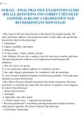 NUR 612 &ndash; FINAL PRACTICE EXAM&sol;STUDY GUIDE&NewLine;2026 ALL QUESTIONS AND CORRECT DETAILED&NewLine;ANSWERS ALREADY A GRADED &vert;NEW NAD&NewLine;REVISED&vert;INSTANT DOWNLOAD