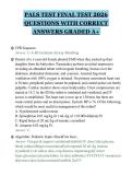 PALS TEST FINAL TEST 2026&NewLine;QUESTIONS WITH CORRECT&NewLine;ANSWERS GRADED A&plus;