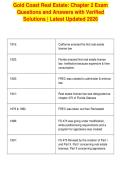 Gold Coast Real Estate&colon; Chapter 2 Exam&NewLine;Questions and Answers with Verified&NewLine;Solutions &vert; Latest Updated 2026