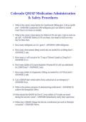 Colorado QMAP Medication Administration & Safety Procedures