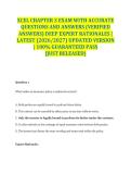 XCEL CHAPTER 3 EXAM WITH ACCURATE QUESTIONS AND ANSWERS &lpar;VERIFIED ANSWERS&rpar; DEEP EXPERT RATIONALES &vert; LATEST &lpar;2026&sol;2027&rpar; UPDATED VERSION &vert; 100&percnt; GUARANTEED PASS &lbrace;JUST RELEASED&rcub;